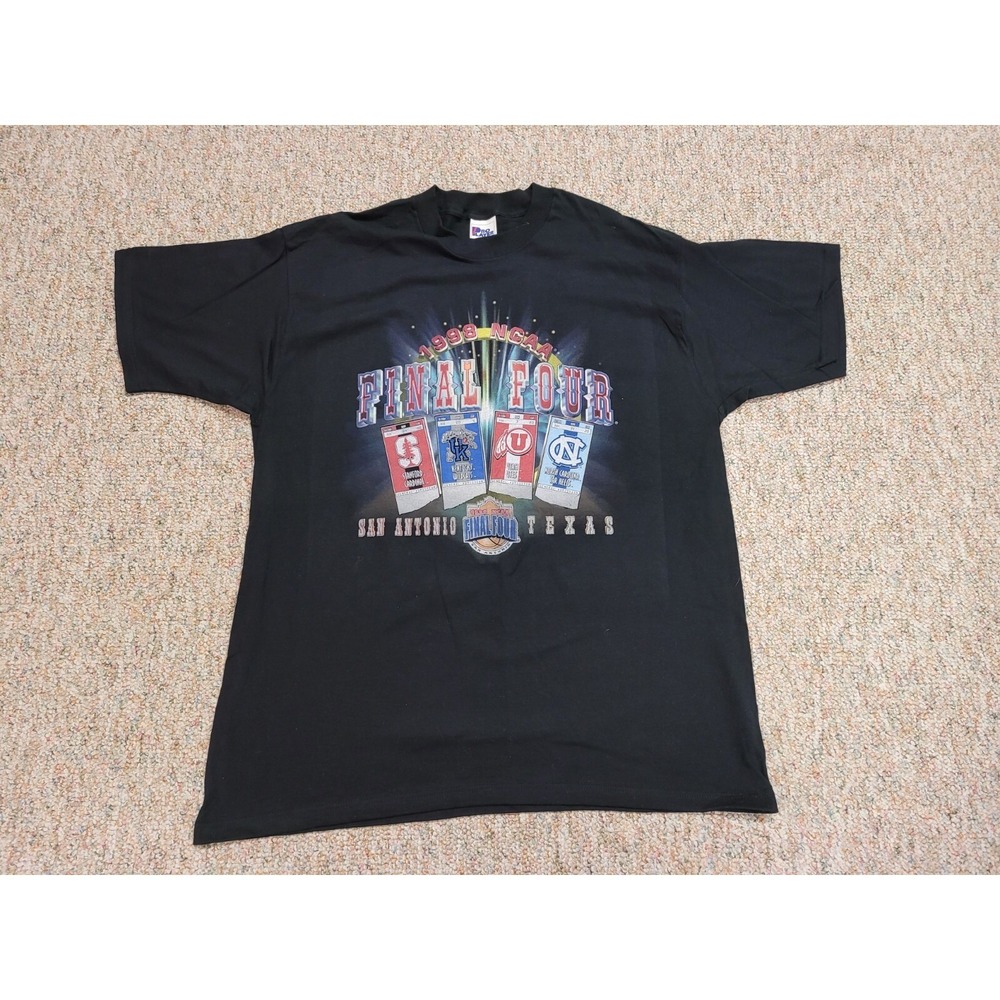 Pro PLayer 1998 NCAA Final Four Shirt Mens XL Black Vintage Basketball 90s USA